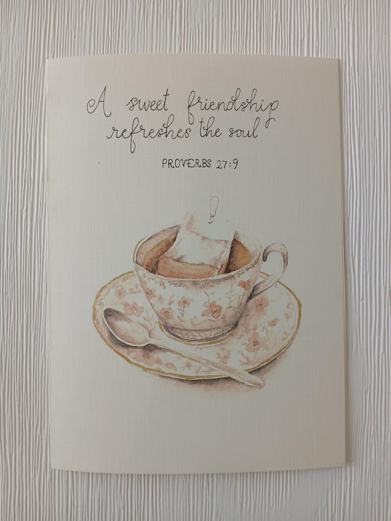 Friendship Watercolor Card Print